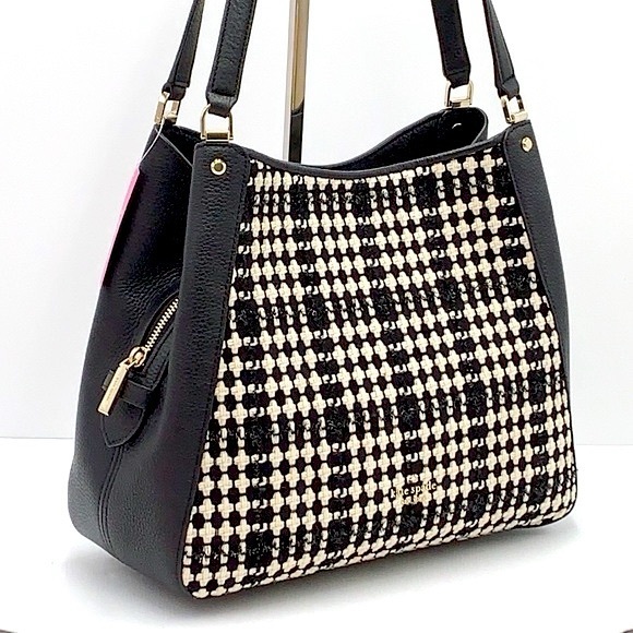 Kate Spade Leila Tweed MD Triple Compartment Shoulder Bag NWOT MSRP: $479.00 - Picture 8 of 16